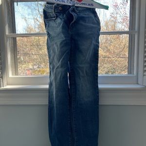 High rise straight jeans, 00